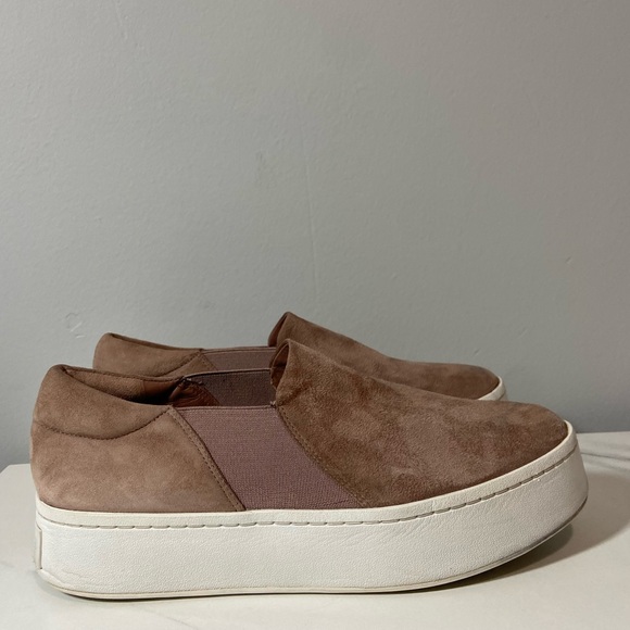 🔴SOLD🔴 Vince Warren Suede Sneaker Pink Size 7.5 - Picture 3 of 14